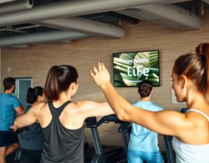 Digitális kijelző edzőterem