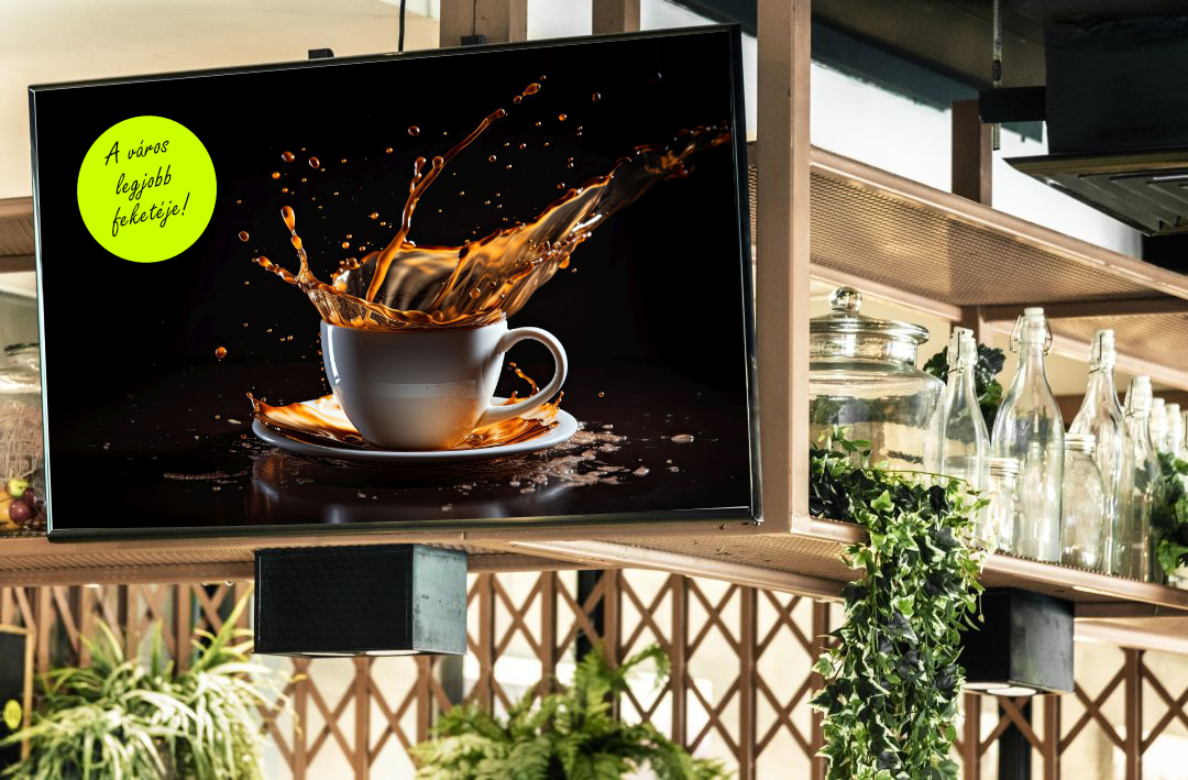 Digitális kijelző kávézó Digitális kijelző kávézó