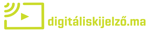 digitaliskijelzo.ma.logo.zold.hatternelkul digitális kijelző logó